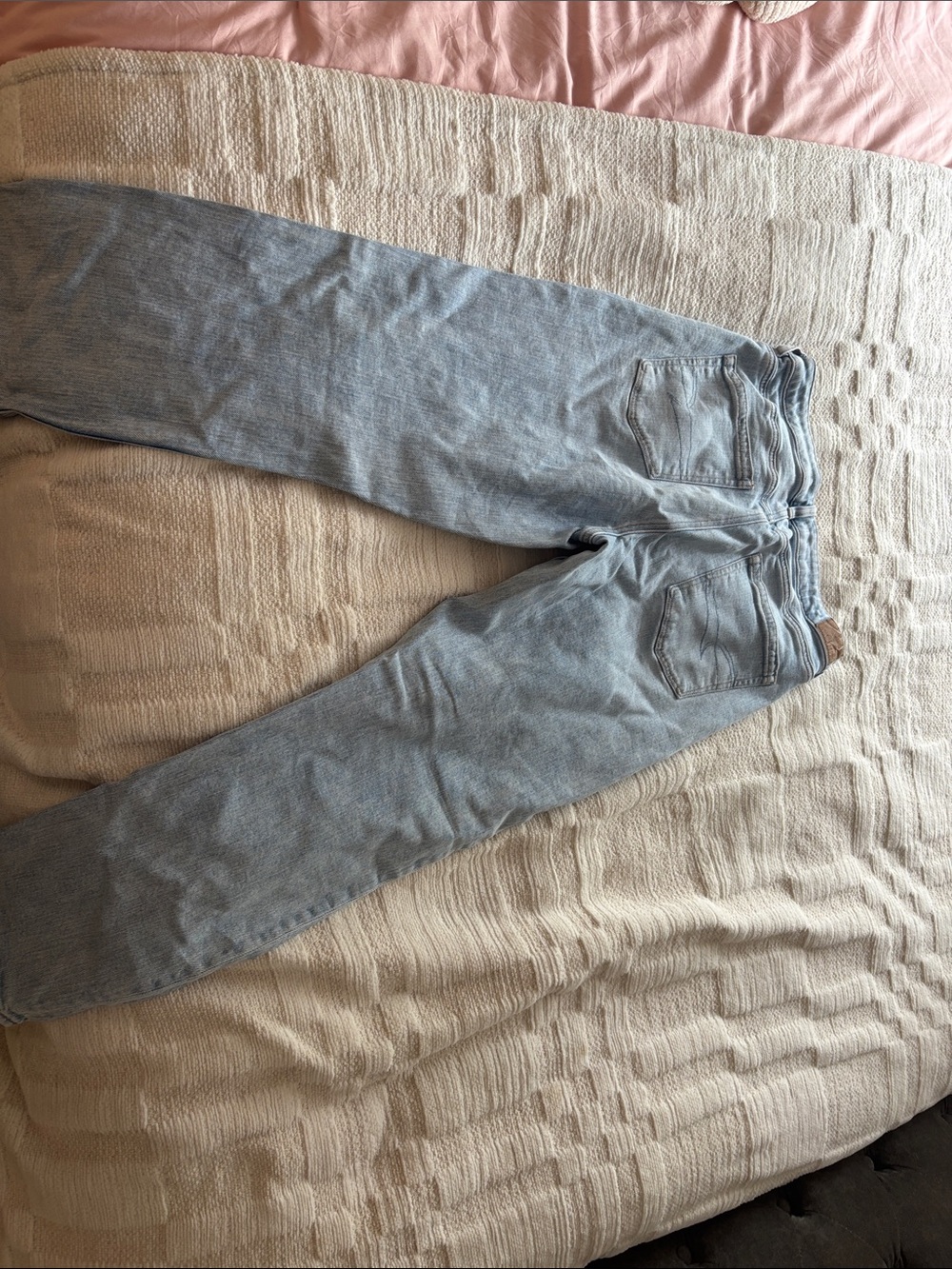 American Eagle Outfitters Light Blue Straight Leg Jeans - Picture 7 of 8